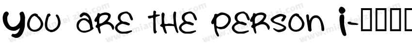 You are the person I字体转换